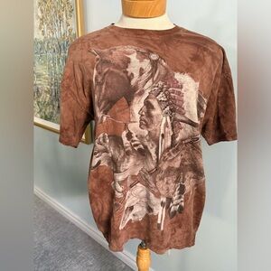 The Mountain Graphic Tie-Dye T-Shirt – Size XL – Vintage Style
